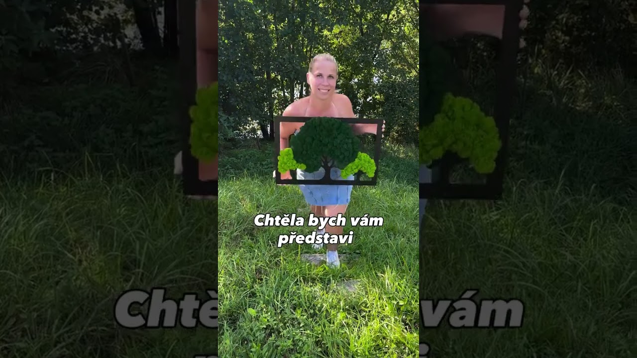 🌿 Srdce lesa –  netradiční mechový obraz #mechovyobraz #moss #decoration