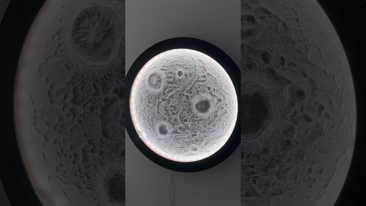 Tvorba originální dekorace SVÍTÍCÍ MĚSÍC.. #decoration #moonart #homedecor