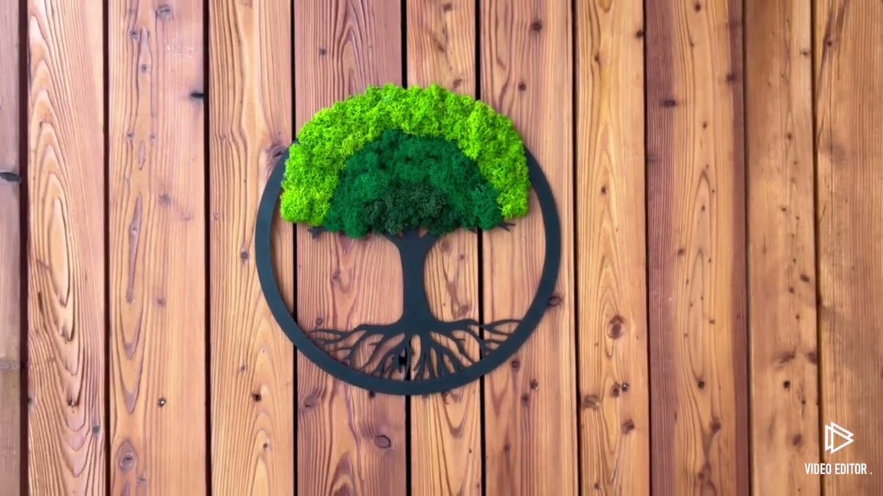Mechový Strom života 36 cm Duha