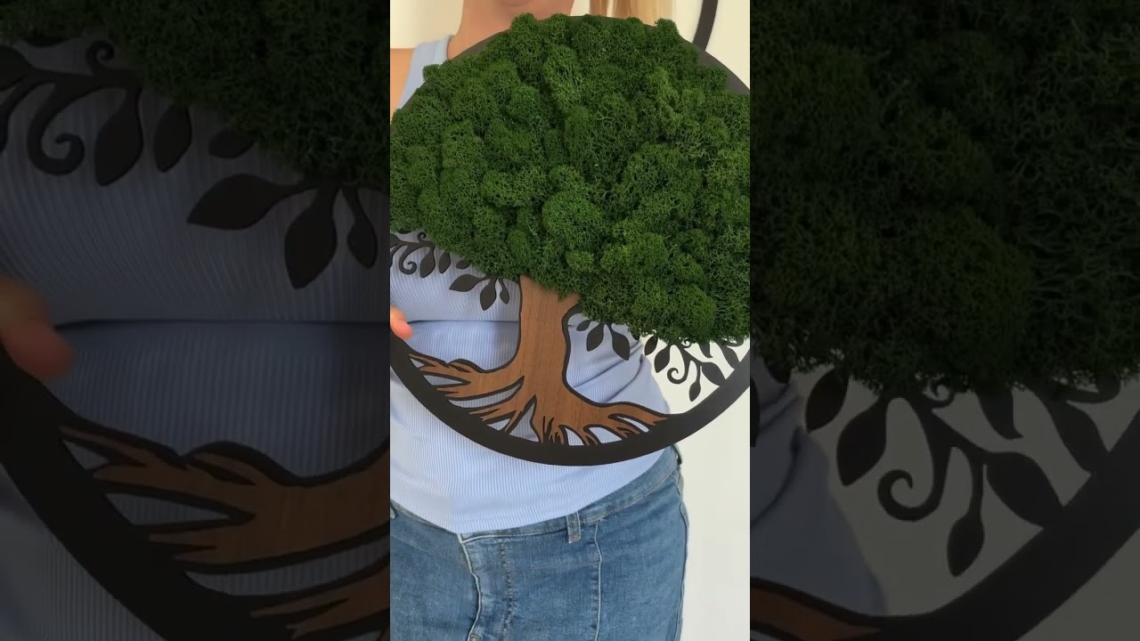 Mechový strom života - Moudrost #moss #diy #craft